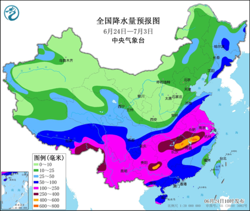 中国大暴雨最新预报